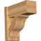 Ekena Millwork Funston Block Rough Sawn Outlooker, Western Red Cedar, 8"W x 18"D x 18"H OUT08X18X18FST05RWR - alternate 1